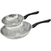 Image de Set 2 poêles 20 et 28 cm en inox Fackelmann Geneva