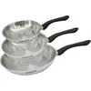 Image de Set 3 poêles 20 24 et 28 cm en inox Fackelmann Geneva