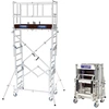 Image de Tubesca Comabi   Échafaudage Télescopique 2.80m   Pour Environnements Salissants   4 Roues Orientables Avec Freins   22405530