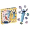 Image de Kit Atelier Stickers Lansay Stitch Tampon magique, 200 stickers, 10 feuilles Bleu clair - Neuf