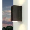 Image de Lampe murale extérieure Jardin Maison IP44 Marron GU10 Aluminium Moderne Lampe murale extérieure