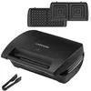 Image de Lagrange Mini Maxi 900 W Noir appareil gaufres et croque-monsieur avec plaques amovibles antiadhésives - Neuf