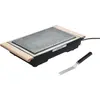 Image de Gril Pierre Classic-1100 W-pierre Naturelle-37,3 X 23,4 Cm-poignées En Bois-grattoir - Lagrange