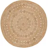 Image de Vivaraise - Tapis Patna Vivaraise - Tapis Décoratif Circulaire En Jute 100% Naturel, Diamètre 120 Cm