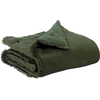 Image de Vivaraise - Plaid Uni Vivaraise Laly En Coton - Olive (135 X 200 Cm)