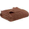 Image de Vivaraise - Plaid Vivaraise En Coton 100% - Tana Marron (140 X 200 Cm)