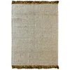 Image de Vivaraise - Tapis Décoratif Rohns En Chanvre 100% - Or - 160 X 230 Cm