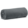 Image de Vivaraise - Drap Housse Calita Gris Anthracite - 180x200 Cm Avec Bonnet 30 Cm