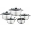 Image de Ensemble de casseroles et poêles Baumalu, acier inoxydable, 9 pièces
