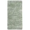 Image de Thedecofactory - Skin - Tapis Salon En Cuir Tressé Vert Clair 60x120