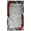 Image de Thedecofactory - Metro - Tapis Extérieur Intérieur À Encadré Motifs Abstraits Rouge 80x150
