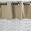 Image de Thedecofactory - Shamlyne - Voilage Effet Soie Avec Du Coton Et Jute Écru 110x250
