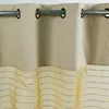 Image de Thedecofactory - Shamlyne - Voilage Effet Soie Avec Du Coton Et Jute Safran 110x250