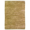 Image de Thedecofactory - Skin - Tapis Salon En Cuir Tressé Ocre 120x170