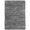 Image de Thedecofactory - Skin - Tapis Salon En Cuir Tressé Gris Clair 120x170