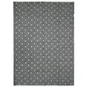 Image de Terra Cotton Géo - Tapis 100% Coton Géométrique Écru-noir 120x170