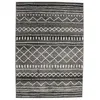 Image de Thedecofactory - Venise - Tapis Extérieur Intérieur Toucher Laineux Imprimé Motifs Ethniques Noir 133x190