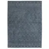 Image de Thedecofactory - Vintage Relief - Tapis Extérieur Intérieur À Motifs Losanges Bleu 133x180