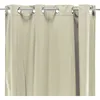 Image de Velours - Rideau Toucher Velours Beige Clair 140x250