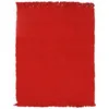 Image de Thedecofactory - Simply Coton - Tapis Salon 100% Coton Rouge 150x200