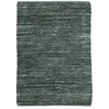 Image de Thedecofactory - Skin - Tapis Salon En Cuir Tressé Bleu Gris 160x230
