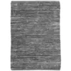 Image de Thedecofactory - Skin - Tapis Salon En Cuir Tressé Gris Clair 160x230