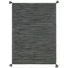Image de Thedecofactory - Sahara - Tapis Salon 100% Coton Tissé Et Tressé Gris 160x230