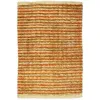 Image de Stabilo Ligne - Tapis Salon Bi-texture Beige Et Orange 60x90