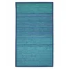 Image de Tapis En Bambou 70x120 Cm   Lattes 100% Végétales   Ganse En Coton Bleu   Antidérapant Et Léger   Thedecofactory