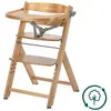 Image de Bebeconfort Timba 2 Chaise haute évolutive, 6+ mois, jusqu'à 110 kg, chaise haute ergonomique en bois pour bébés et enfants, s'adapte à presque toutes les tables à manger, bois naturel