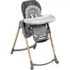 Image de Maxi-Cosi Minla Chaise haute évolutive, 0-14 ans, Chaise haute bébé, 9 niveaux de hauteur, 5 positions d'inclinaison, 4 positions de plateau, Essential Graphite