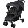 Image de Poussette jumeaux Bebeconfort Teamy, poussette fratrie Kompatker, utilisable de la naissance à environ 4 ans, 0-22 kg, Mineral Graphite