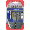 Image de Tivoly - Coffret De 10 Forets Metal Cobalt Technic Gradués Contenant Les Ø1-2-3-4-5-6-7-8-9-10mm