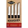 Image de Coffret de 4 couteaux à steak - Nogent 3 Etoiles - 00081V - polypro noir
