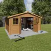 Image de Abri De Jardin Zélos - Bois Marron - 15,5 M²