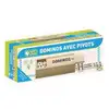 Image de Jeu de Dominos en Coffret en Bois avec Pivots - 28 Pièces de Qualité - Neuf