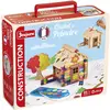 Image de Chalet à peindre JEUJURA - Jeu de construction en bois naturel de 85 pièces. Accessoires et peinture inclus. 26 x 24 x 9 cm