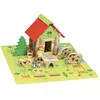 Image de Jeu de construction en bois - La Maison du Comte - 50 pieces - Rouge - Multicolore - Mixte - Neuf