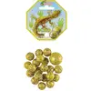 Image de Set de billes KIM'PLAY Gecko 20 billes en verre 16 mm et 1 grosse bille 25 mm Jaune et or - Neuf