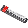 Image de Coffret De 10 Douilles 3/8'' : 9/10/11/12/13/14/15/16/17/19 Mm, Finition Mat Autobest