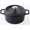 Image de Cocotte ronde en fonte émaillée 20cm noir - Invicta - 402201 -