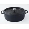 Image de Daubière en fonte émaillée 29cm noir mat - Invicta - PUV403291 -