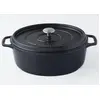 Image de Daubière en fonte émaillée 31cm noir mat - Invicta - PUV403311 -