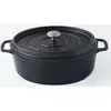 Image de Daubière en fonte émaillée 33cm noir mat - Invicta - PUV403331 -