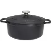Image de Cocotte ronde en fonte émaillée 18cm noire sublime - Chasseur - PUC471801 -