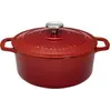 Image de Cocotte Fonte Chasseur Ronde 18cm Rubis Rétention Chaleur Et Durabilité Exceptionnelles - Chasseur