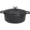 Image de Cocotte Fonte Ronde 20cm Noire Rétention Chaleur Exceptionnelle - Chasseur