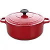 Image de Cocotte Fonte Ronde 24cm Rubis Rétention Chaleur Et Cuisson Uniforme - Chasseur