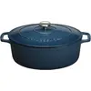 Image de Cocotte Ovale Chasseur 29cm Fonte émaillée, Rétention Chaleur Supérieure - Chasseur
