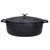 Image de Cocotte Ovale En Fonte Émaillée 33cm Noire Sublime Chasseur Puc473301